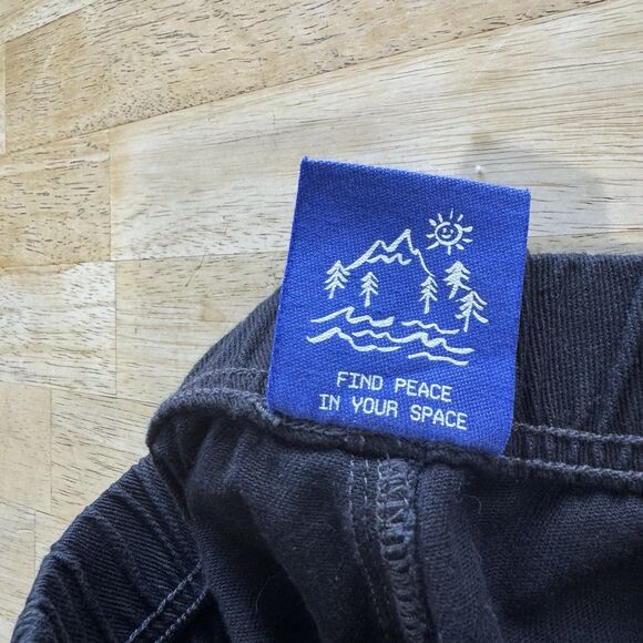 Without Walls UO Belted Hiking Pants Cotton Black Mens Medium Relaxed PRISTINE - Picture 12 of 13